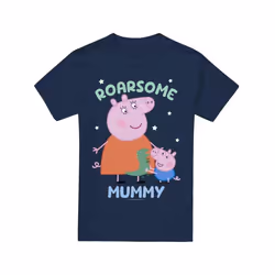 Peppa Pig - T-shirt ROARSOME MUMMY - Homme (Bleu marine)