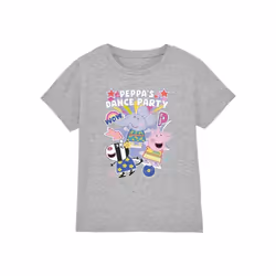Peppa Pig - T-shirt DANCE PARTY - Enfant (Gris chiné)
