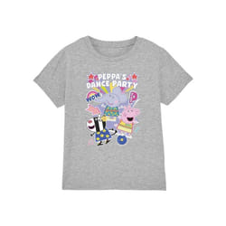 Peppa Pig - T-shirt DANCE PARTY - Enfant (Gris chiné)