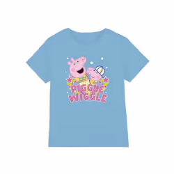 Peppa Pig - T-shirt PIGGLE WIGGLE - Enfant (Bleu clair)