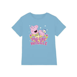 Peppa Pig - T-shirt PIGGLE WIGGLE - Enfant (Bleu clair)