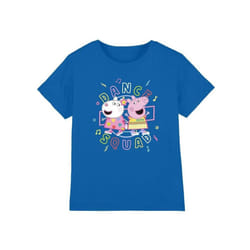 Peppa Pig - T-shirt DANCE SQUAD - Enfant (Bleu roi)