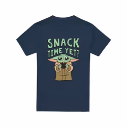 Star Wars: The Mandalorian - T-shirt SNACK TIME - Homme (Bleu marine)
