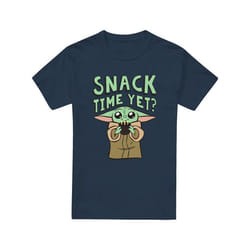 Star Wars: The Mandalorian - T-shirt SNACK TIME - Homme (Bleu marine)