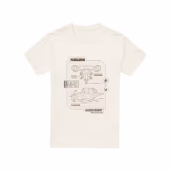 Star Wars: The Mandalorian - T-shirt RAZOR CREST - Homme (Beige pâle)