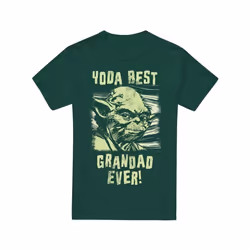Star Wars - T-shirt BEST GRANDAD - Homme (Vert forêt)