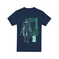 Star Wars: The Mandalorian - T-shirt NO.1 DAD - Homme (Bleu marine)