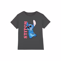 Lilo & Stitch - T-shirt COVERED IN KISSES - Enfant (Charbon)