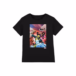 Marvel - T-shirt X-MEN TEAM DEFEND - Enfant (Noir)