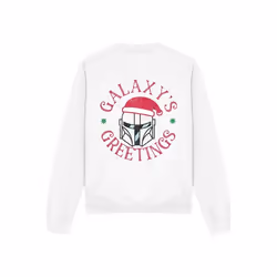 Star Wars: The Mandalorian - Sweat GALAXY'S GREETING - Adulte (Blanc)
