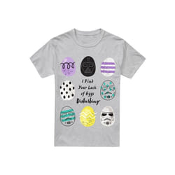 Star Wars - T-shirt YOUR LACK OF EASTER EGGS DISTURBING - Homme (Gris chiné)