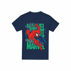 Spider-Man - T-shirt WALL CRAWLING - Homme (Bleu marine)