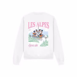 Disney - Sweat LES ALPES - Adulte (Blanc)