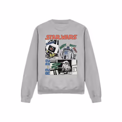 Star Wars - Sweat BEEP BOOP - Adulte (Gris chiné)