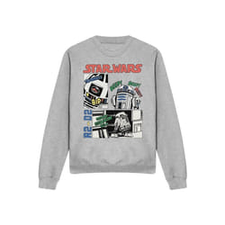 Star Wars - Sweat BEEP BOOP - Adulte (Gris chiné)