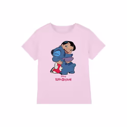 Lilo & Stitch - T-shirt 90S - Enfant (Rose)