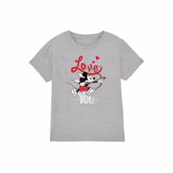Disney - T-shirt LOVE YOU - Enfant (Gris chiné)
