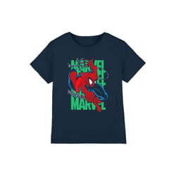 Spider-Man - T-shirt WALL CRAWLING - Enfant (Bleu marine)