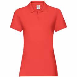 Fruit of the Loom - Polo PREMIUM - Femme (Rouge)