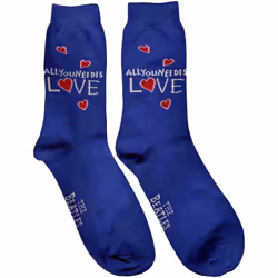 The Beatles - Chaussettes ALL YOU NEED IS LOVE - Adulte (Bleu)