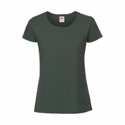 Fruit of the Loom - T-shirt ICONIC - Femme (Vert bouteille)