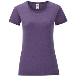 Fruit of the Loom - T-shirt ICONIC - Femme (Violet chiné)
