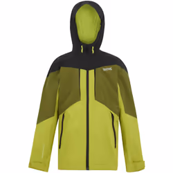 Regatta - Veste imperméable HIGHTON - Enfant (Vert clair / Vert néphrite / Noir / Vert citron)