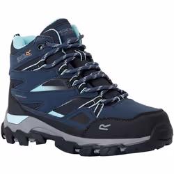 Regatta - Bottines de marche HOLCOMBE - Enfant (Bleu marine / Bleu ciel)