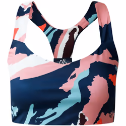Dare 2B - Brassière de sport - Femme (Rose clair / Blanc / Bleu marine)