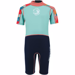 Regatta - Combinaison de plongée - Enfant - Taille 5-6 ans (Bleu ciel / Bleu marine)