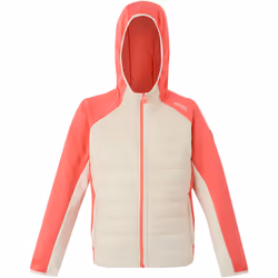 Regatta - Veste hybride KIELDER - Enfant (Vanille clair / Pêche foncée)
