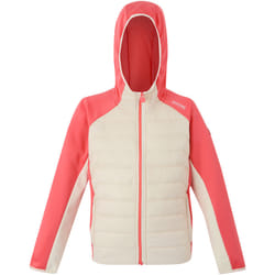 Regatta - Veste hybride KIELDER - Enfant (Vanille clair / Pêche foncée)