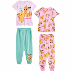 Pokemon - Ensemble de pyjama long - Fille (Rose / Bleu)
