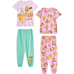 Pokemon - Ensemble de pyjama long - Fille (Rose / Bleu)