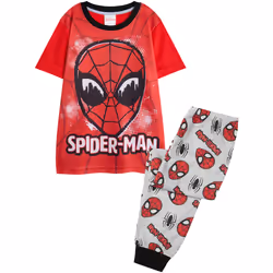 Spider-Man - Ensemble de pyjama long - Garçon (Rouge / Gris)