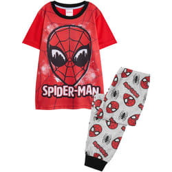 Spider-Man - Ensemble de pyjama long - Garçon (Rouge / Gris)
