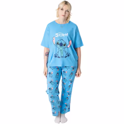 Lilo & Stitch - Ensemble de pyjama - Femme (Bleu)
