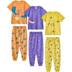 Pokemon - Ensemble de pyjama long - Garçon (Multicolore)