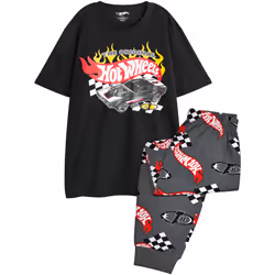 Hot Wheels - Ensemble de pyjama THE ORIGINAL - Homme (Noir / Gris)