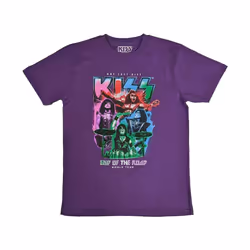 Kiss - T-shirt END OF THE ROAD - Adulte (Violet)
