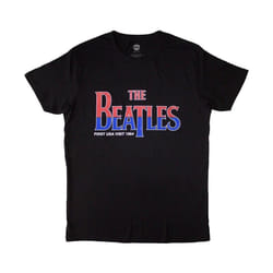 The Beatles - T-shirt FIRST USA VISIT - Adulte (Noir)