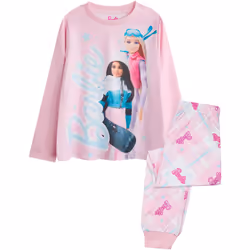 Barbie - Ensemble de pyjama long - Fille (Rose)