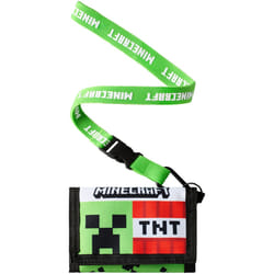 Minecraft - Portefeuille à lanyard (Vert / Noir)