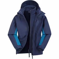Mountain Warehouse - Veste imperméable CANNONBALL - Enfant (Bleu marine)