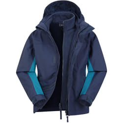 Mountain Warehouse - Veste imperméable CANNONBALL - Enfant (Bleu marine)