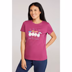Mountain Warehouse - T-shirt GREAT BRITISH WEATHER - Femme (Violet)