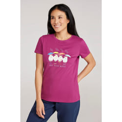 Mountain Warehouse - T-shirt GREAT BRITISH WEATHER - Femme (Violet)