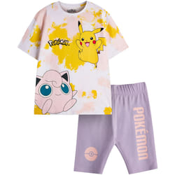 Pokemon - Ensemble t-shirt et short - Fille (Multicolore)