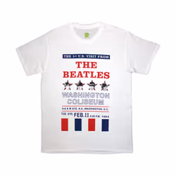 The Beatles - T-shirt WASHINGTON COLISEUM - Adulte (Blanc)