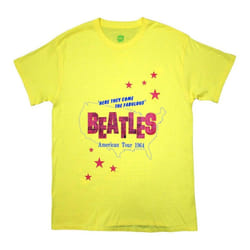 The Beatles - T-shirt AMERICAN TOUR '64 - Adulte (Jaune)